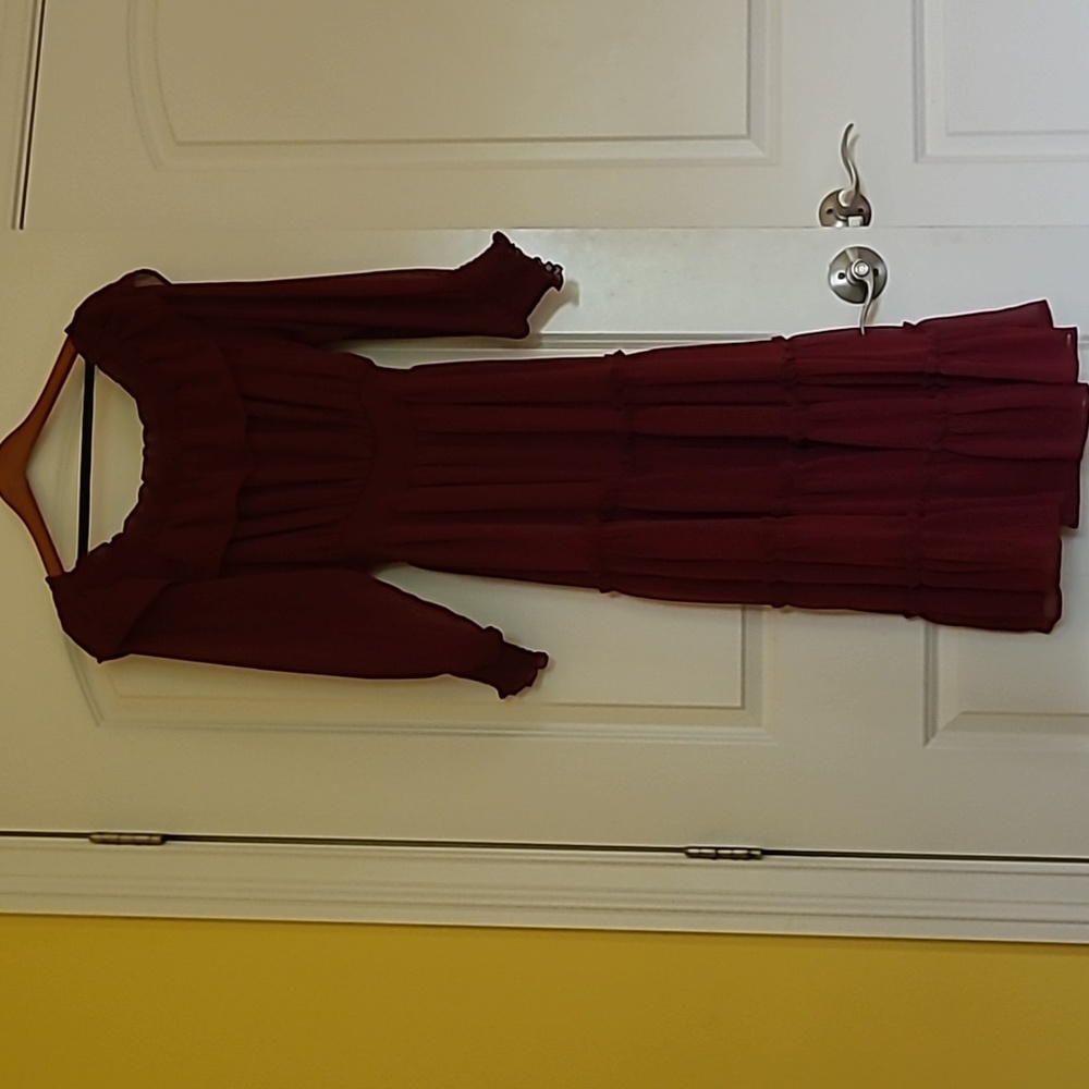 BNWT FATE Off the Shoulder Ruffle Dress